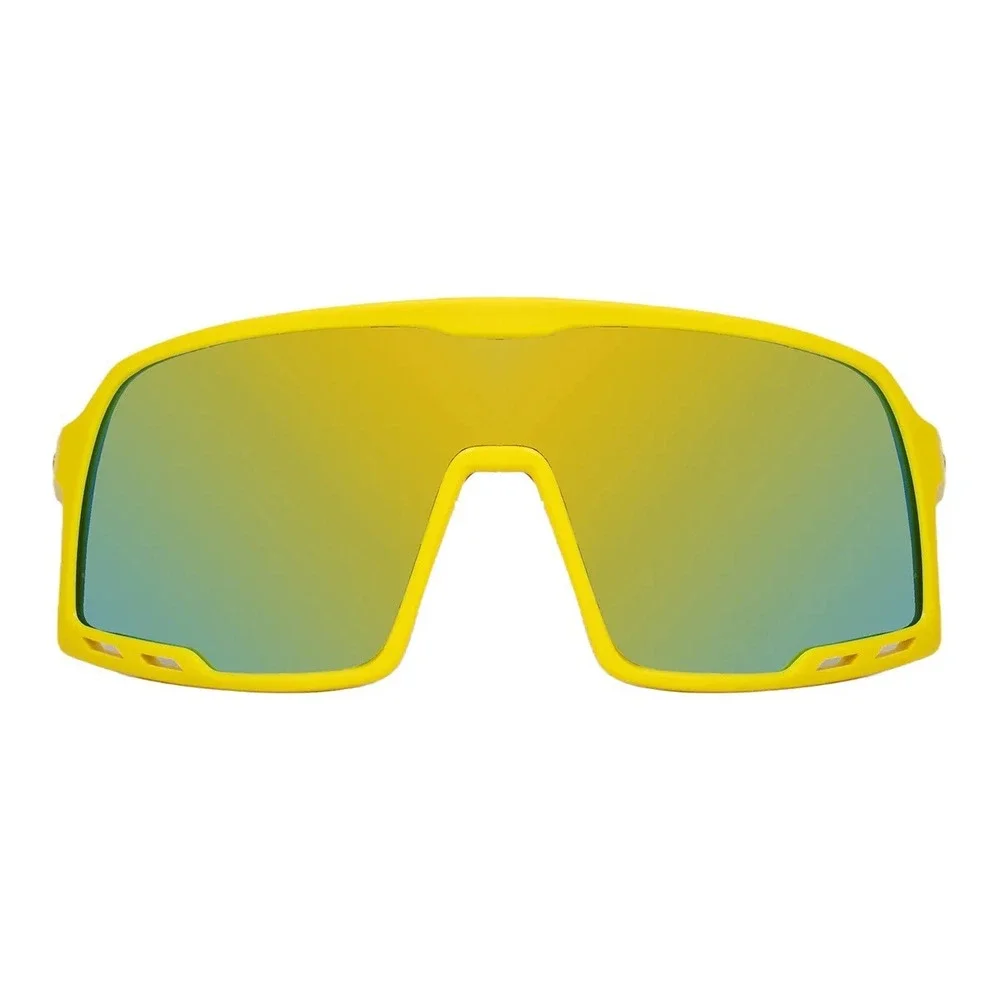 Mens Sport Sunglasses Yellow Red Mirror Lens Gafas Lentes Humbres Nuevo Elegante